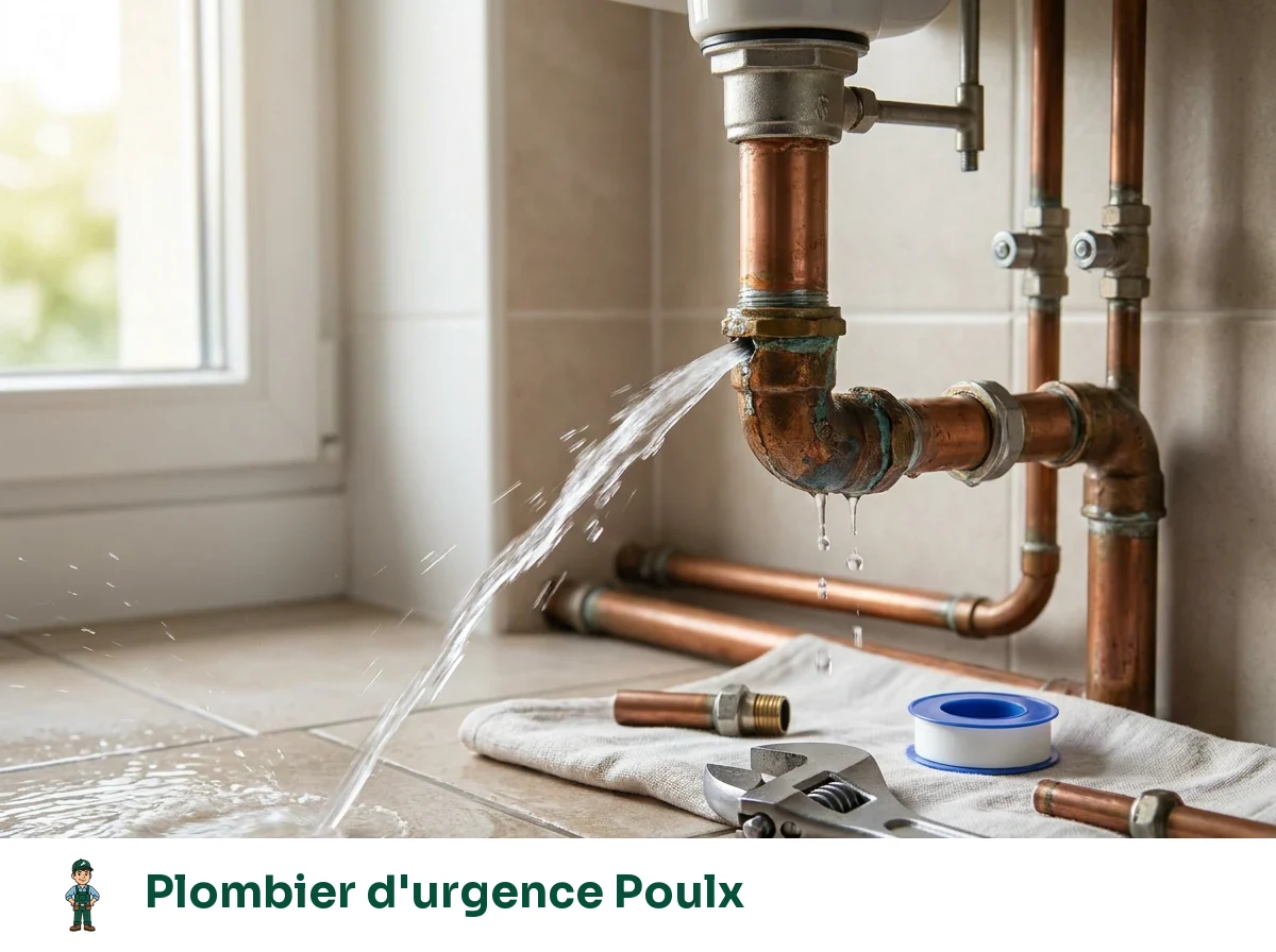 Plombier d'urgence à Poulx