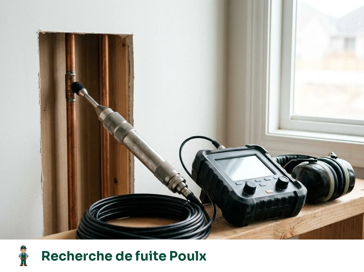 Recherche de fuite à Poulx