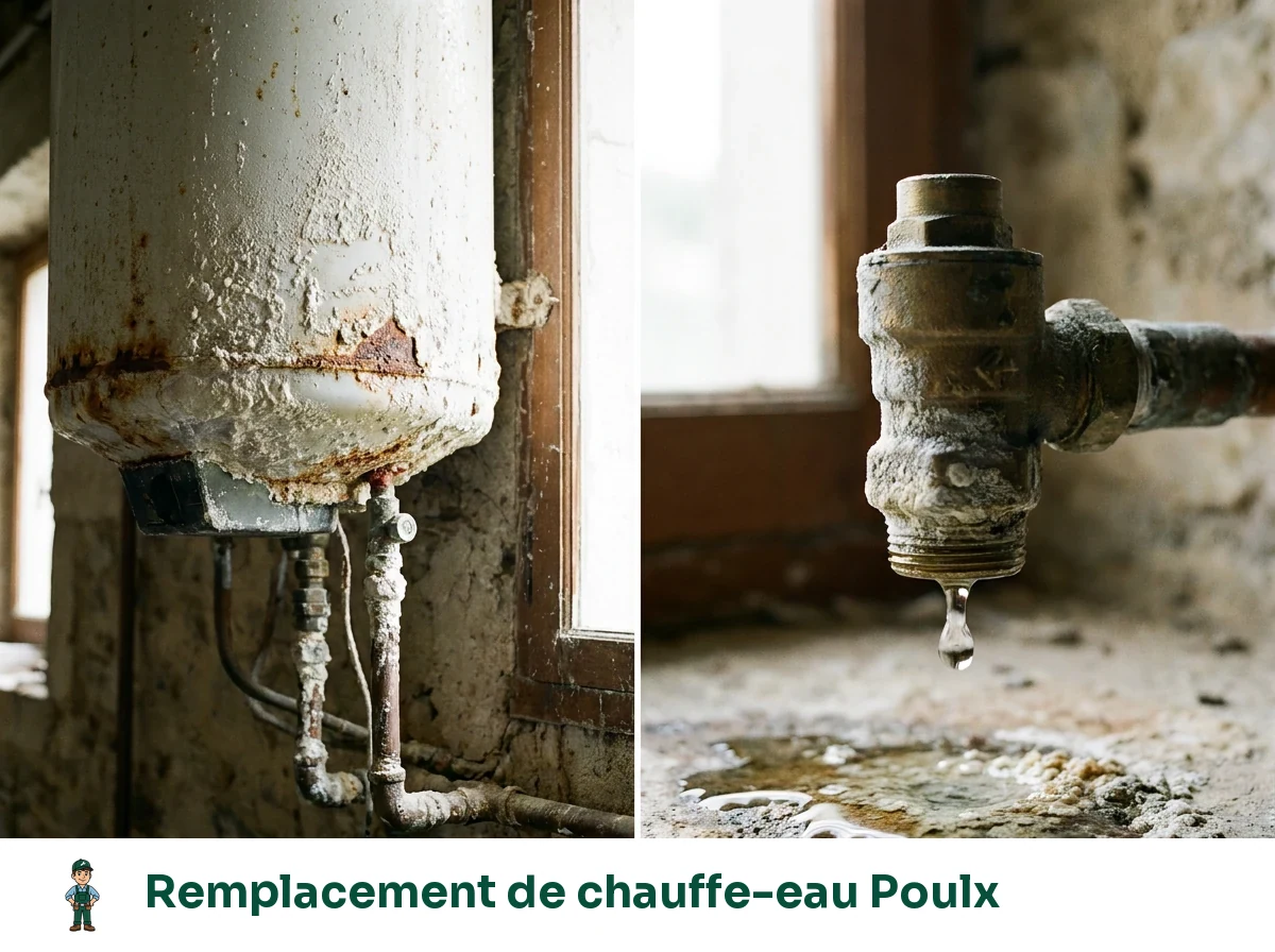 Remplacement de chauffe-eau à Poulx