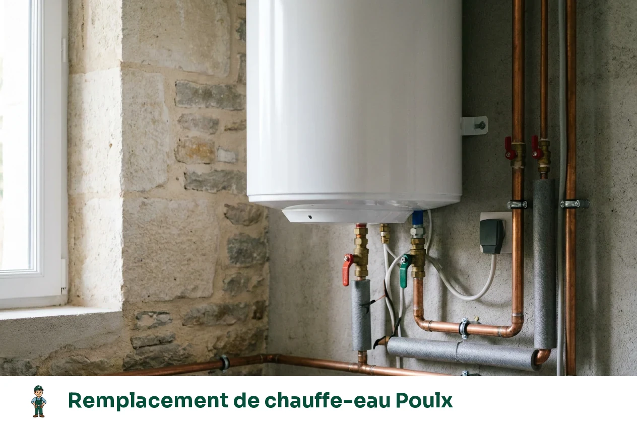 Remplacement de chauffe-eau à Poulx