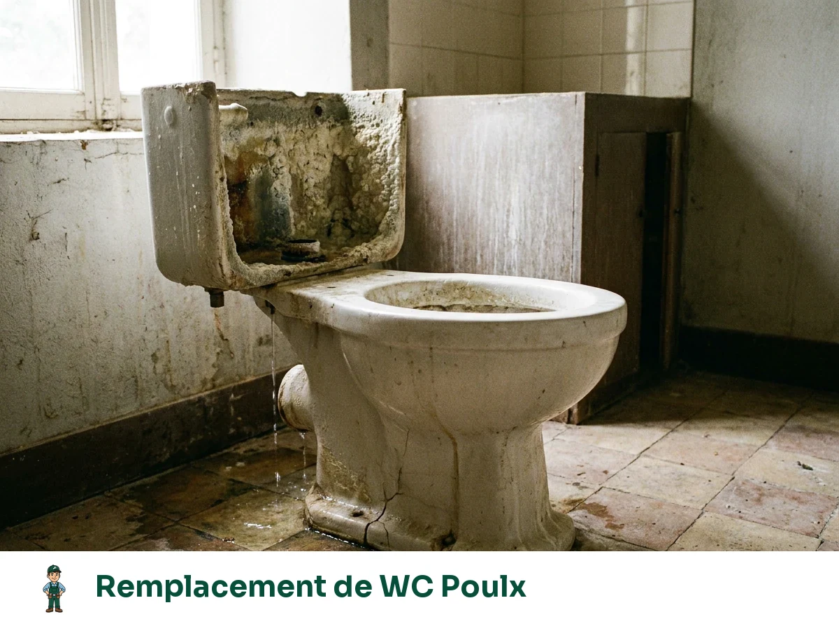 Remplacement de WC à Poulx